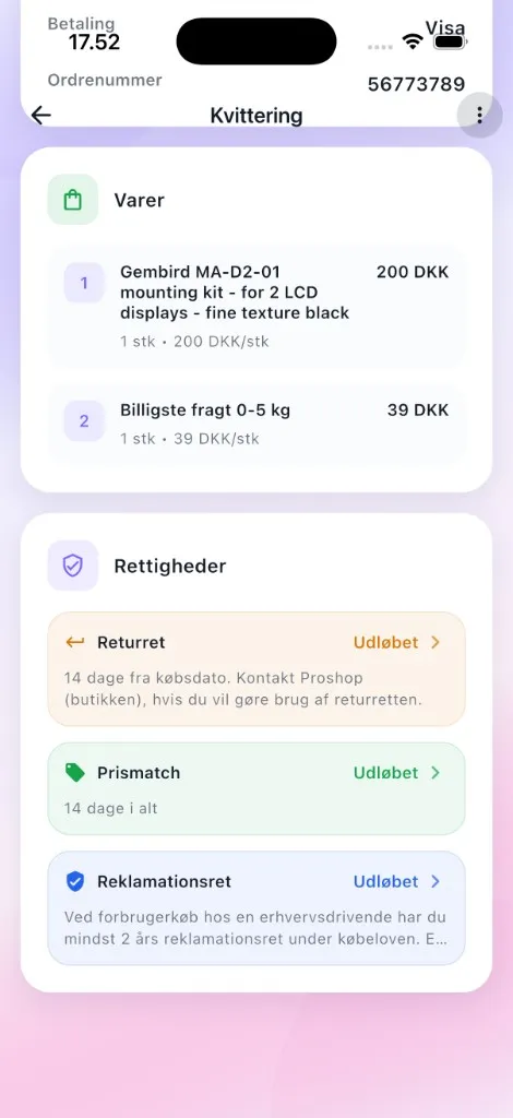 Prisfald og rettigheder
